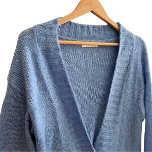Anthropologie light blue cardigan wool blend Women’s XS (oversized)